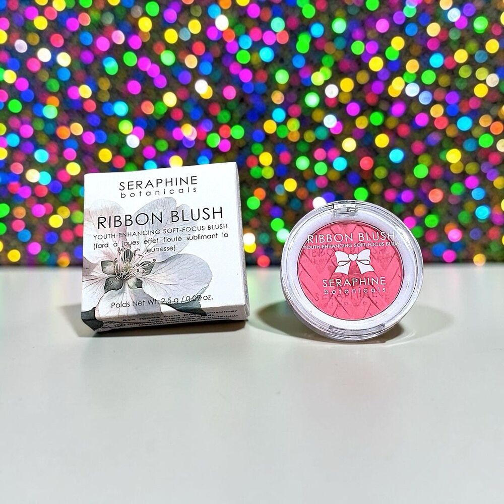 SERAPHINE BOTANICALS Ribbon Blush in Whisper (rose pink) Full Size 0.09 oz NIB